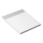 ブルーアンドピーチレインボーボーホパタン ノートパッド (アングル)