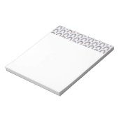 ブルーアンドピーチレインボーボーホパタン ノートパッド (回転)