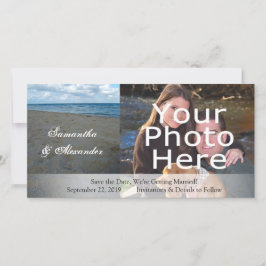 ブルーアンドブラウンサンズ~ビーチ結婚式 セーブザデート