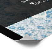 ブルーアンドブラックラグジュアリースパリゾートテーマ ポスター (角)