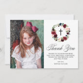 ブルーアンドブルゴーニュフローラリースファーストコニオ サンキューカード (正面)