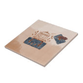 ブルーアンドブルゴーニュ旅行 タイル (側面)