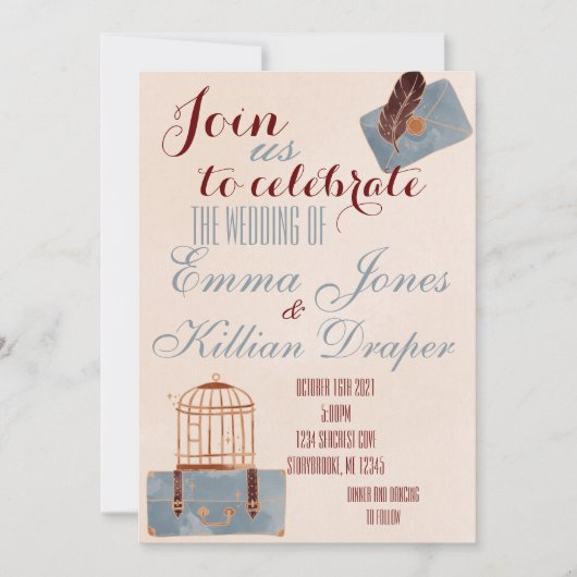 ブルーアンドブルゴーニュ旅行 招待状 (正面)