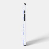 ブルーアンドホワイトの画像 iPhone カー iPhoneケース (左側面)