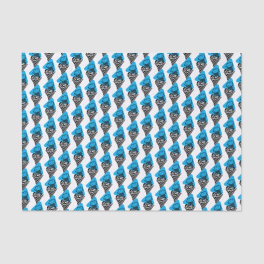 ブルーアンドホワイトカレッジカラーズアイスクリーム 薄葉紙 (正面)