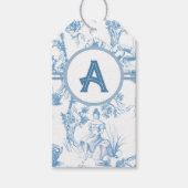 ブルーアンドホワイトトイレデジュイブライダルシャワー ギフトタグ (正面)