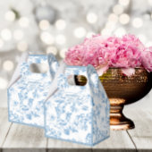 ブルーアンドホワイトトイレデジュイブライダルシャワー フェイバーボックス