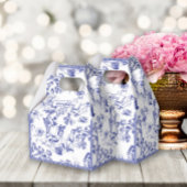 ブルーアンドホワイトトイレデジュイブライダルシャワー フェイバーボックス