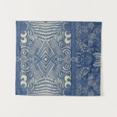 ブルーアンドホワイトファームハウスタペストリー タペストリー (正面(横))