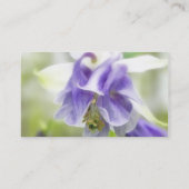 ブルーアンドホワイトフリリーオダマキ(植物) 名刺 (裏面)