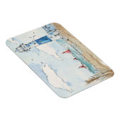 ブルーアンドホワイトライトハウス マグネット (右側)