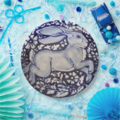 ブルーアンドホワイトラビット中国デダム紙プレート ペーパープレート (パーティー)