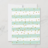 ブルーアンドミントツインアイスクリーム招待状 招待状 (裏面)