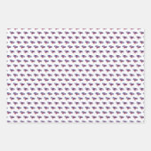 ブルーアンドレッドエイプス誕生日 ラッピングペーパーシート (正面)
