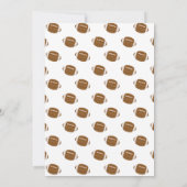 ブルーアンドレッドサッカーチーム誕生日パーティー 招待状 (裏面)