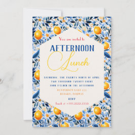 ブルーアンドレモン テーマ 招待状