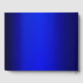 ブルーアンド金ゴールドキンセアニェラ ゲストブック (裏面)