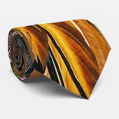 ブルーアンド金ゴールドマコーパロツタイ ネクタイ (ロール)