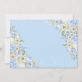 ブルーアンブレラテディベアベビー散布機 サンキューカード (裏面)