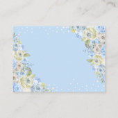 ブルーアンブレラテディベアベビー エンクロージャーカード (裏面)