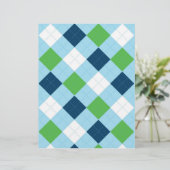 ブルーアーガイルグリーンベビースクラップブック紙 (スタンド正面)