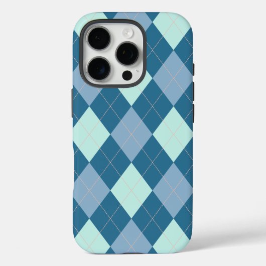 ブルーアーガイルヴィンテージパターン Case-Mate iPhoneケース (裏面)