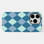 ブルーアーガイルヴィンテージパターン Case-Mate iPhoneケース (裏面 (横))