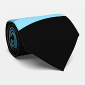 ブルーアークグラデーションのシェードユニークオン ネクタイ (ロール)