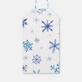 ブルーアークティックアニマルズ ウィンターバースデー サンクス ギフトタグ (裏面)