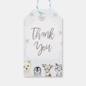 ブルーアークティックオーネダーランド誕生日サンキューユナイテッド ギフトタグ (裏面)