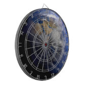 ブルーアース宇宙 感動的 ダーツボード (正面左)