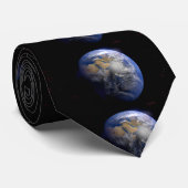 ブルーアース宇宙 感動的 ネクタイ (ロール)