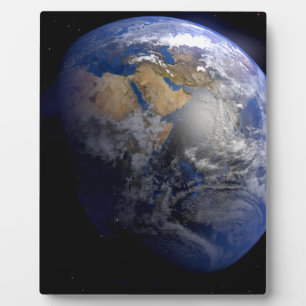 ブルーアース宇宙 感動的 フォトプラーク
