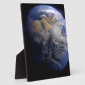 ブルーアース宇宙 感動的 フォトプラーク (側面)