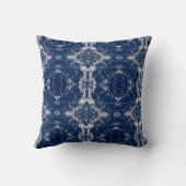 ブルーアース幾何学的アート装飾用クッション クッション (裏面)