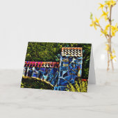 ブルーアーチウェイ、カード カード (黄色い花)