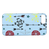 ブルーアーチェリー弓矢と標的 Case-Mate iPhoneケース (裏面(横))