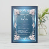 ブルーアートデコ華美フレーム結婚式 (スタンド正面)