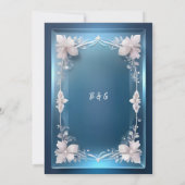 ブルーアートデコ華美フレーム結婚式 (裏面)