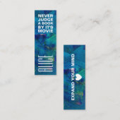 ブルーアートブックマーク スキニー名刺 (正面/裏面)