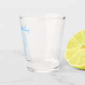 ブルーアートベビーのおじいちゃんが妊娠へ ショットグラス (右)