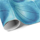 ブルーアートポップ・アートのバスケットボール ラッピングペーパー (ロールコーナー)