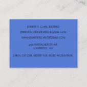 ブルーアート先生講師エデュケーターアートクラス 名刺 (裏面)