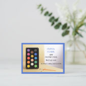 ブルーアート先生講師エデュケーターアートクラス 名刺 (スタンド正面)