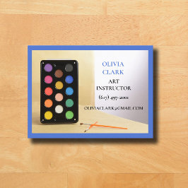 ブルーアート先生講師エデュケーターアートクラス 名刺