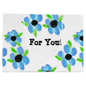 ブルーアート抱き枕 ラージペーパーバッグ (裏面)