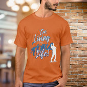 ブルーアーバン私はグレイスライフシルエットを生きている Tシャツ