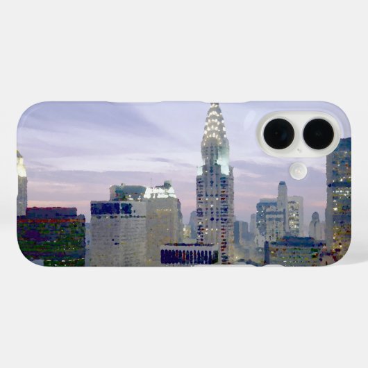 ブルーアーポップ・アートのトニューヨークシティ Case-Mate iPhoneケース (裏面 (横))