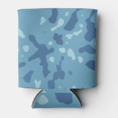 ブルーアーミーカモフラージパターン 缶クーラー (正面)