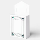 ブルーアールデコ結婚デザイン フェイバーボックス (オープン)